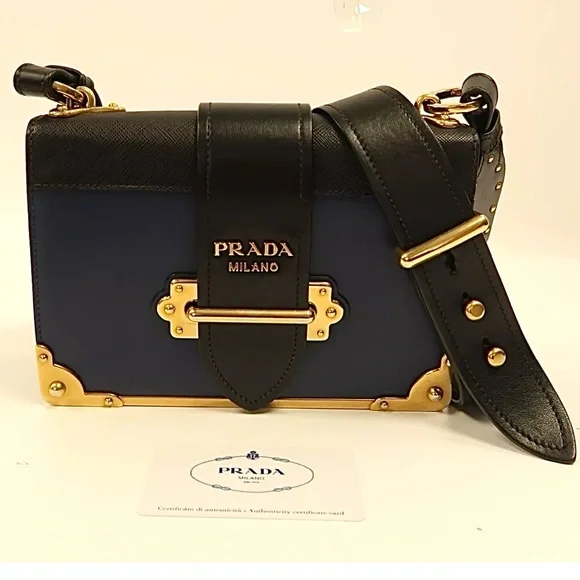 💎 City Calf Saffiano Bag Black crossbody leather - Picture 3 of 15